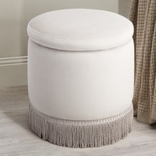 Hepburn Velvet Storage Ottoman